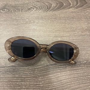 Mango transparent taupe sunglasses